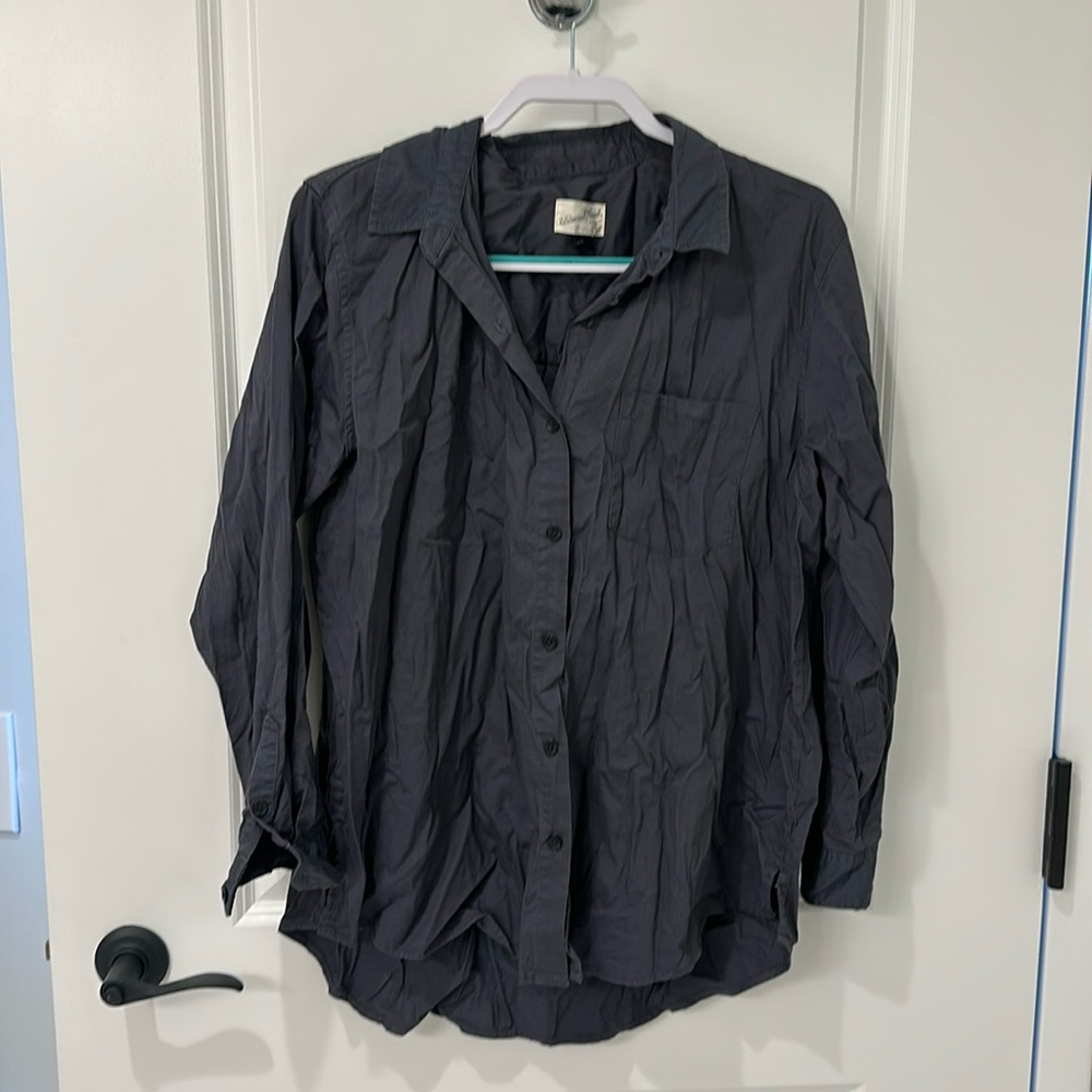 Target Universal Threads Navy Button Down / Beach Cover Up
